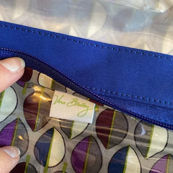 Vera Bradley Hanging Roll Up Travel Organizer. Cosmetic/Bathroom Bag. EUC Royal. - Picture 9 of 13